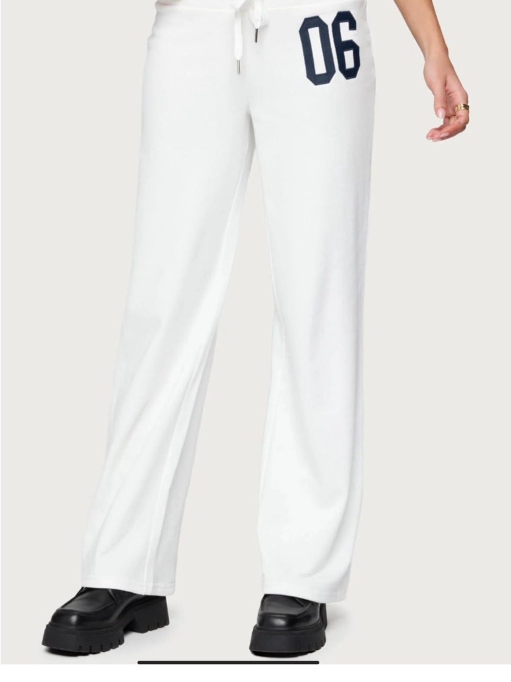NWT Edikted 06 Sweatpants White - Picture 11 of 12